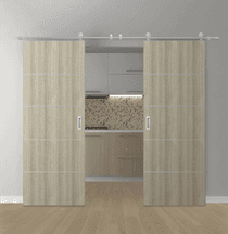 OPTIMA 4H SHAMBOR DOUBLE BARN BELLDINNI MODERN INTERIOR DOOR - 1