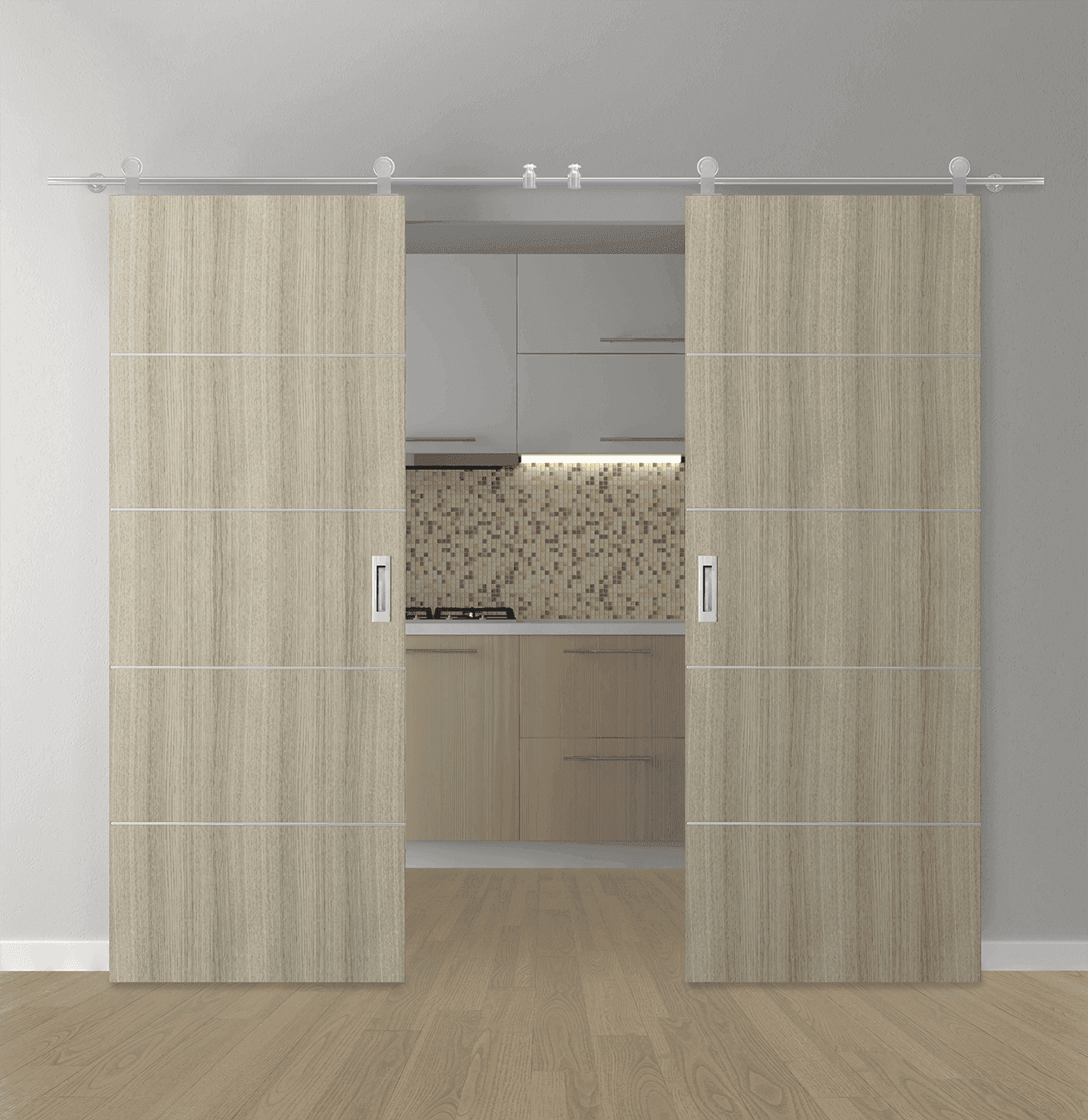 OPTIMA 4H SHAMBOR DOUBLE BARN BELLDINNI MODERN INTERIOR DOOR - 1