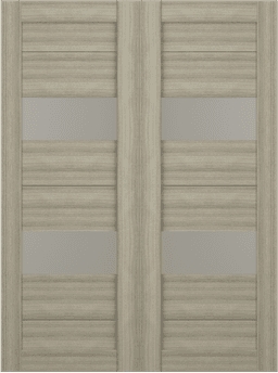 BERTA VETRO SHAMBOR DOUBLE BARN BELLDINNI MODERN INTERIOR DOOR - 2