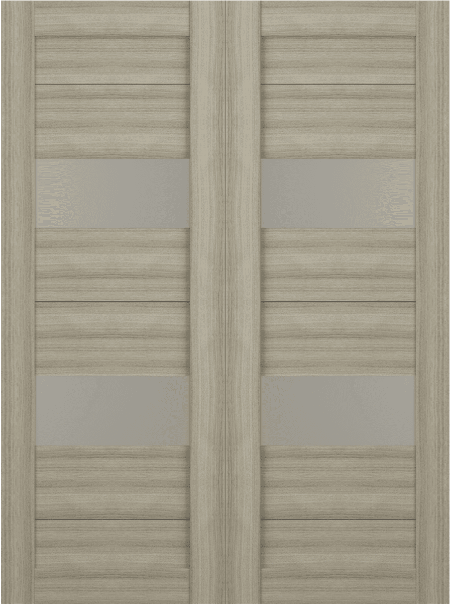 BERTA VETRO SHAMBOR DOUBLE BARN BELLDINNI MODERN INTERIOR DOOR - 2