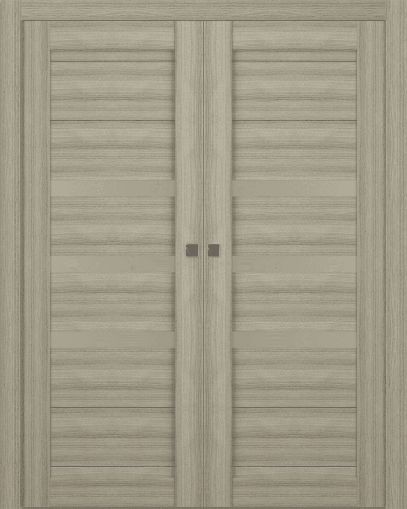 DORA VETRO SHAMBOR DOUBLE POCKET BELLDINNI MODERN INTERIOR DOOR - 1