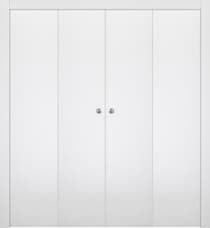 SMART PRO FLAT POLAR WHITE DOUBLE BI-FOLD BELLDINNI MODERN INTERIOR DOOR - 1
