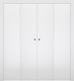 SMART PRO FLAT POLAR WHITE DOUBLE BI-FOLD BELLDINNI MODERN INTERIOR DOOR - 1