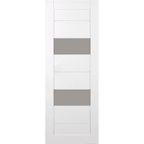 BERTA VETRO SNOW WHITE BARN BELLDINNI MODERN INTERIOR DOOR - 2