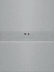 TWINWOOD 2 LIGHT GREY DOUBLE MAGIC BELLDINNI MODERN INTERIOR DOOR - 1
