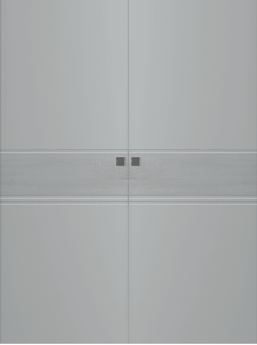 TWINWOOD 2 LIGHT GREY DOUBLE MAGIC BELLDINNI MODERN INTERIOR DOOR - 1