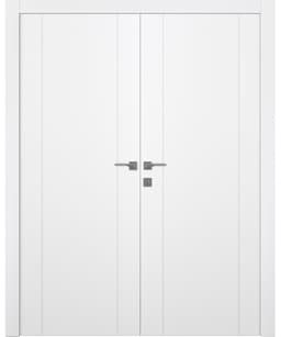 UNICA 2U BIANCO NOBLE DOUBLE BELLDINNI MODERN INTERIOR DOOR - 1