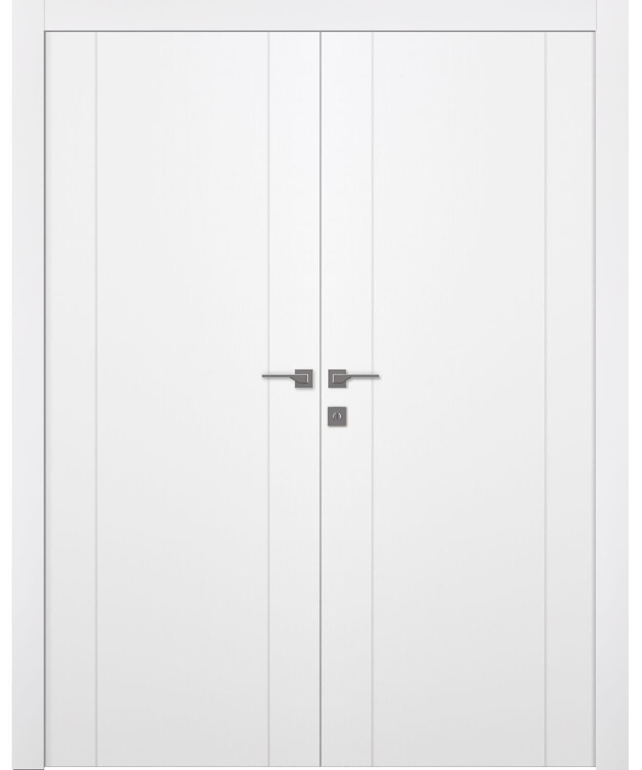 UNICA 2U BIANCO NOBLE DOUBLE BELLDINNI MODERN INTERIOR DOOR - 1
