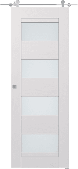 DELLA VETRO BIANCO NOBLE BARN BELLDINNI MODERN INTERIOR DOOR - 1