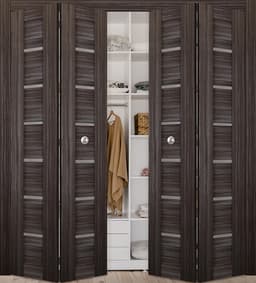 ALBA GRAY OAK DOUBLE BI-FOLD BELLDINNI MODERN INTERIOR DOOR - 2