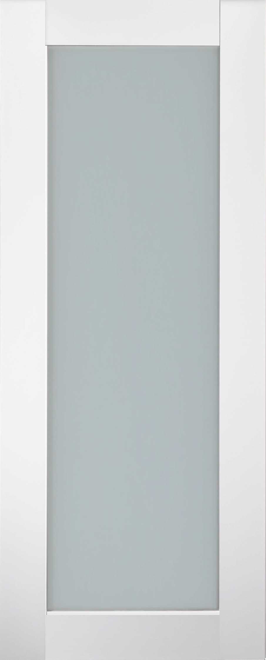 SMART PRO 207 VETRO POLAR WHITE SLAB BELLDINNI MODERN INTERIOR DOOR - 1