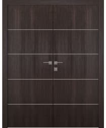 OPTIMA 4H VERALINGA OAK DOUBLE BELLDINNI MODERN INTERIOR DOOR - 1