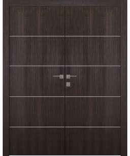 OPTIMA 4H VERALINGA OAK DOUBLE BELLDINNI MODERN INTERIOR DOOR - 1