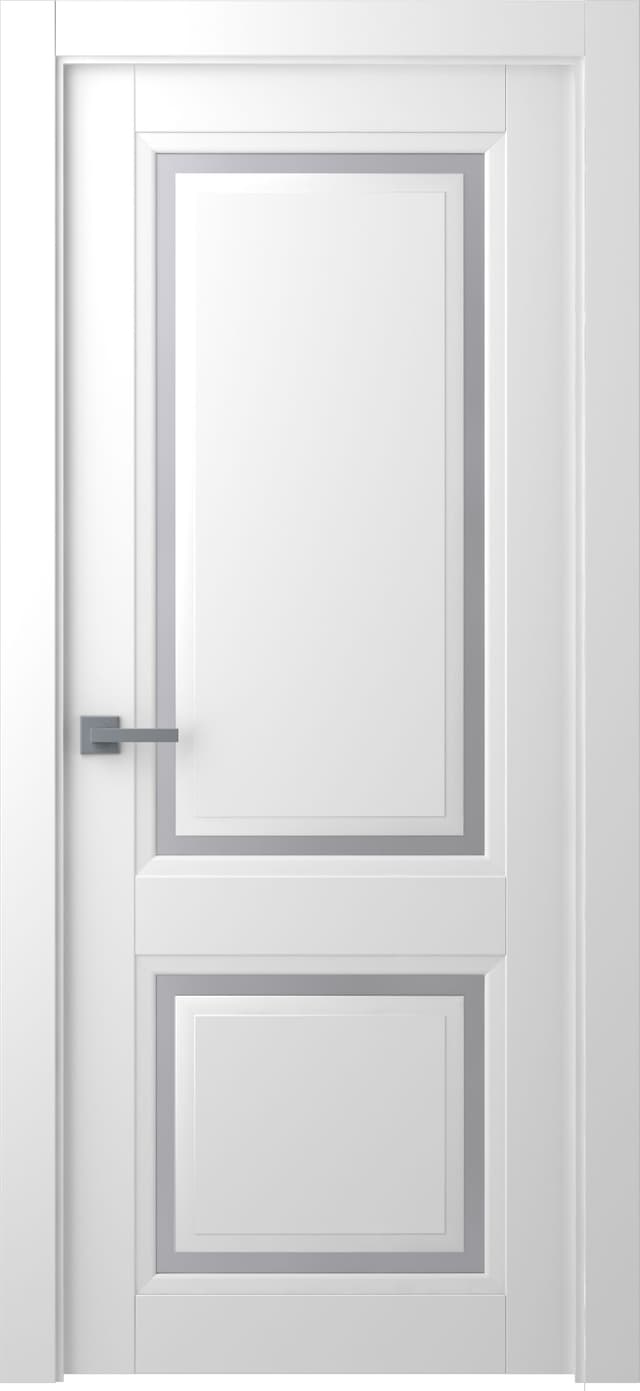 AURUM 2 VETRO POLAR WHITE SWING BELLDINNI MODERN INTERIOR DOOR