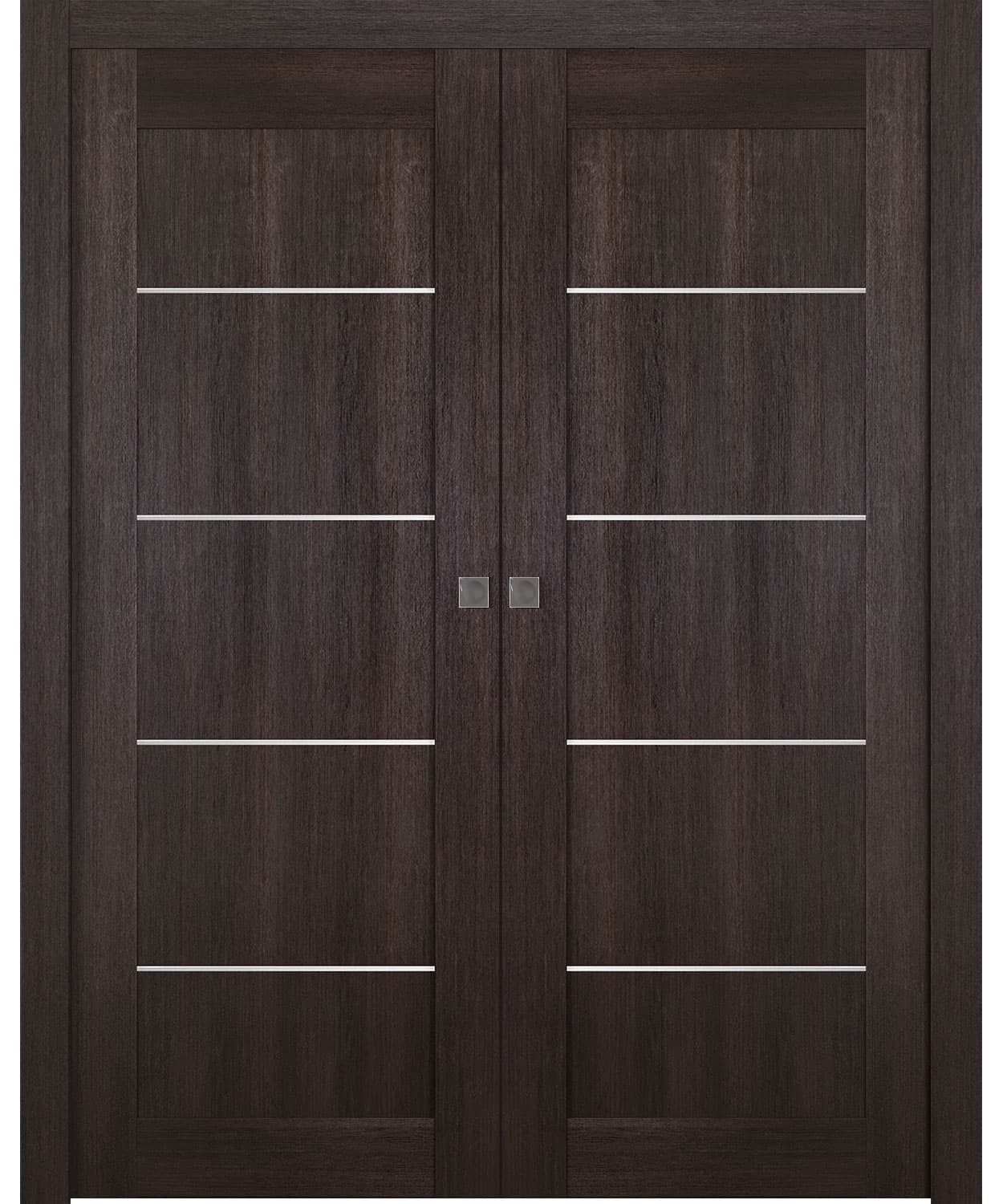 AVON 07 4H VERALINGA OAK DOUBLE POCKET BELLDINNI MODERN INTERIOR DOOR - 1