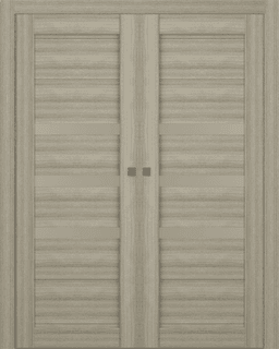 RITA VETRO SHAMBOR DOUBLE POCKET BELLDINNI MODERN INTERIOR DOOR - 1