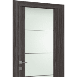 PALLADIO 202 4H VETRO GRAY OAK DOUBLE DOORS BELLDINNI MODERN INTERIOR DOOR - 7