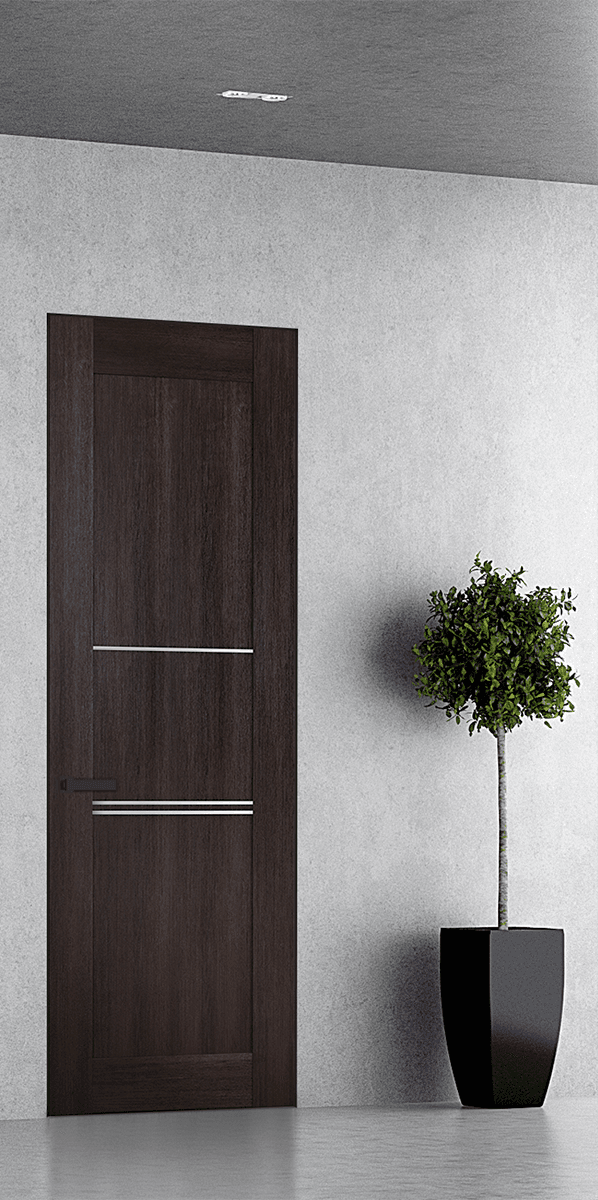 AVON 07 3H VERALINGA OAK INVISIBLE METAL FRAME BELLDINNI MODERN INTERIOR DOOR - 1