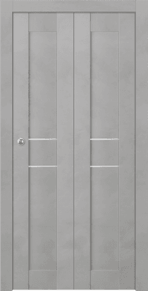 AVON 07 2HN LIGHT URBAN DOUBLE BI-FOLD BELLDINNI MODERN INTERIOR DOOR - 1