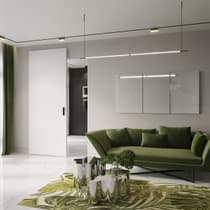 OPTIMA SNOW WHITE DOUBLE MAGIC BELLDINNI MODERN INTERIOR DOOR - 2
