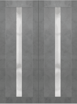 AVON 101 VETRO DARK URBAN DOUBLE BI-FOLD DOORS BELLDINNI MODERN INTERIOR DOOR - 2