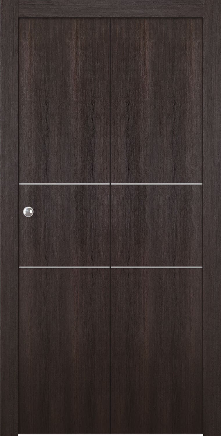 OPTIMA 2H VERALINGA OAK BI-FOLD BELLDINNI MODERN INTERIOR DOOR - 1