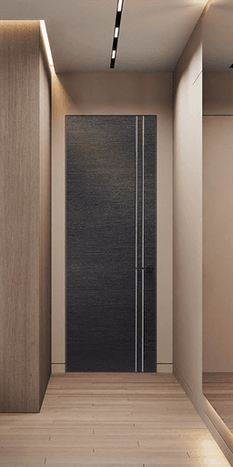AVANTI 2V BLACK APRICOT INVISIBLE METAL FRAME BELLDINNI MODERN INTERIOR DOOR - 2