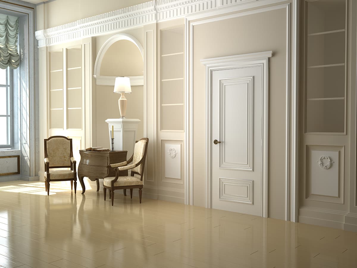 PALAZZO 2 POLAR WHITE SWING BELLDINNI MODERN INTERIOR DOOR - 4