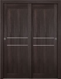 AVON 07 2HN VERALINGA OAK BYPASS BELLDINNI MODERN INTERIOR DOOR - 1