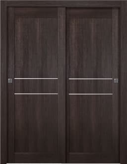 AVON 07 2HN VERALINGA OAK BYPASS BELLDINNI MODERN INTERIOR DOOR - 1