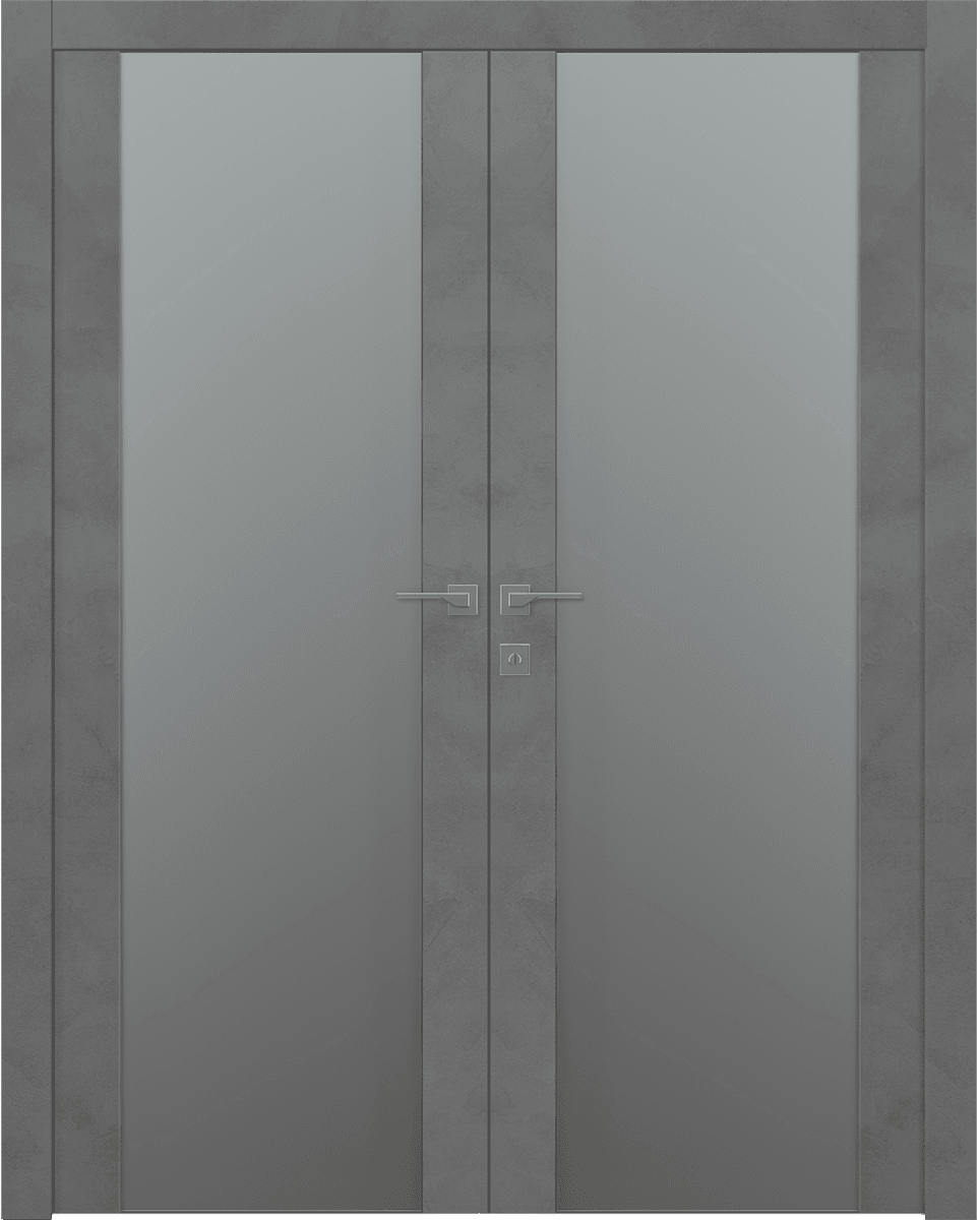 AVON 202 VETRO DARK URBAN DOUBLE BELLDINNI MODERN INTERIOR DOOR - 1
