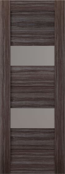 BERTA VETRO GRAY OAK SLAB BELLDINNI MODERN INTERIOR DOOR - 1