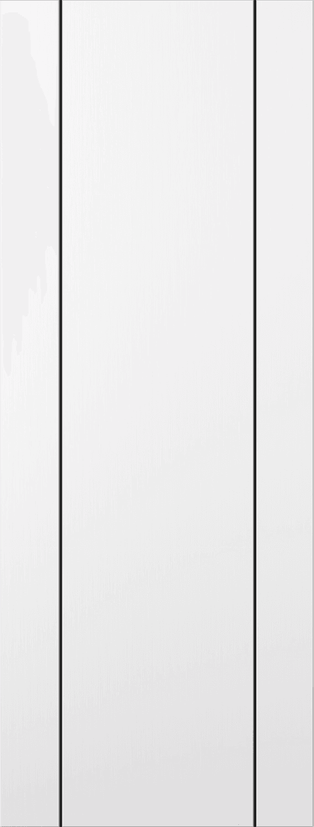 PALLADIO 2U BLACK BIANCO NOBLE SLAB DOORS BELLDINNI MODERN INTERIOR DOOR - 1