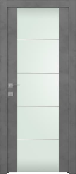 AVON 202 4H VETRO DARK URBAN SWING BELLDINNI MODERN INTERIOR DOOR - 1