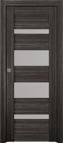 MIRELLA VETRO GRAY OAK POCKET BELLDINNI MODERN INTERIOR DOOR - 1