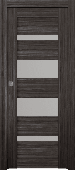 MIRELLA VETRO GRAY OAK POCKET BELLDINNI MODERN INTERIOR DOOR - 1