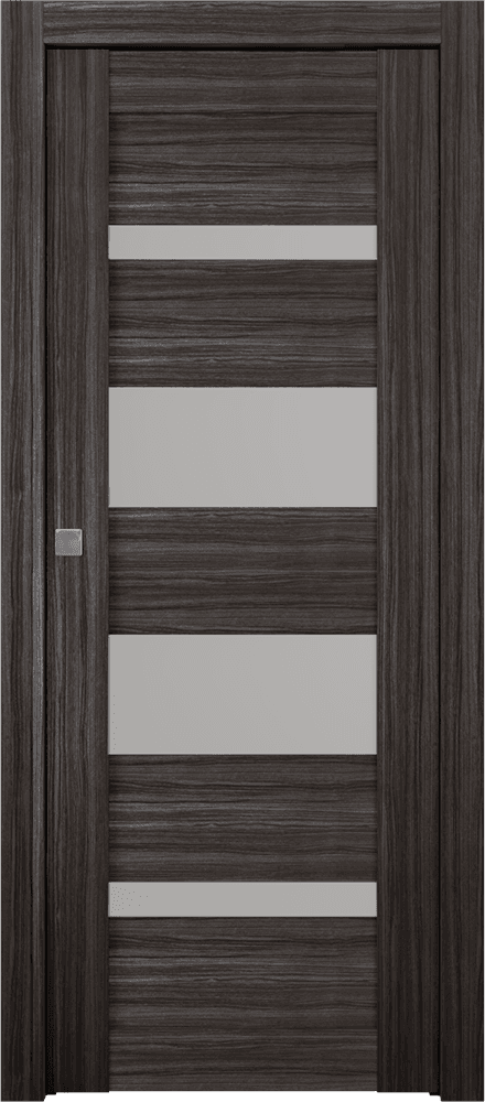 MIRELLA VETRO GRAY OAK POCKET BELLDINNI MODERN INTERIOR DOOR - 1