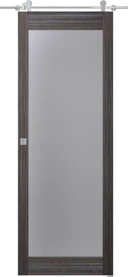 PALLADIO 207 VETRO GRAY OAK BARN BELLDINNI MODERN INTERIOR DOOR - 1