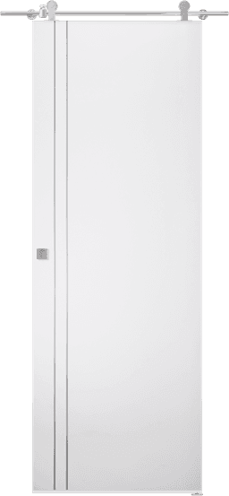 PALLADIO 2V BIANCO NOBLE DOUBLE BARN BELLDINNI MODERN INTERIOR DOOR - 1