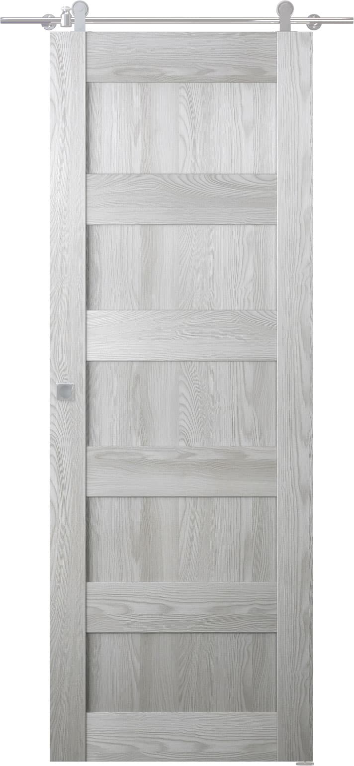 AVON 07 4R RIBEIRA ASH DOUBLE BARN BELLDINNI MODERN INTERIOR DOOR - 1