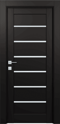 ALBA BLACK MATTE SWING BELLDINNI MODERN INTERIOR DOOR - 1