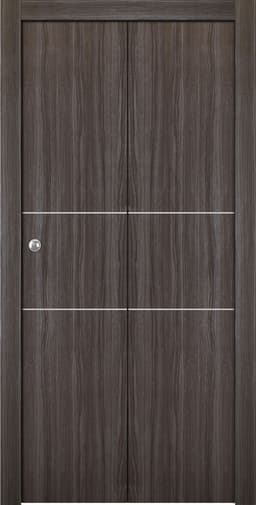 PALLADIO 2H GRAY OAK BI-FOLD BELLDINNI MODERN INTERIOR DOOR - 1