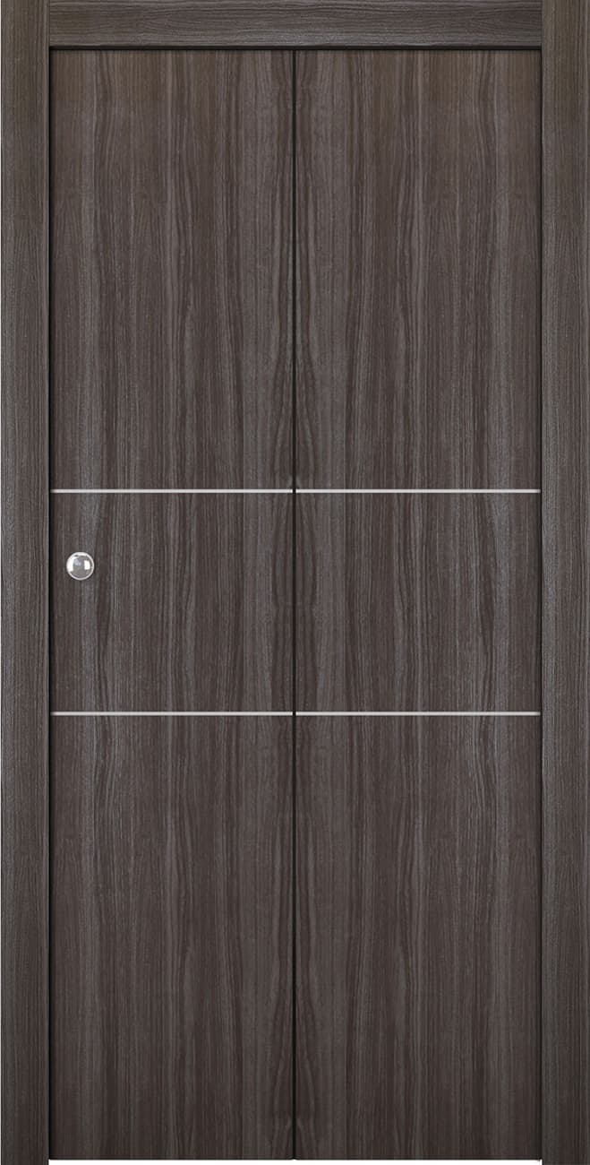 PALLADIO 2H GRAY OAK BI-FOLD BELLDINNI MODERN INTERIOR DOOR - 1