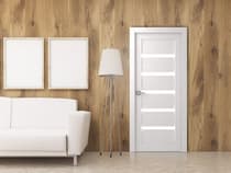 LEORA VETRO BIANCO NOBLE SWING BELLDINNI MODERN INTERIOR DOOR - 5