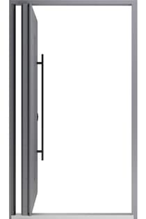 Single pivot metal-aluminum modern exterior door Axis 1130 - 3