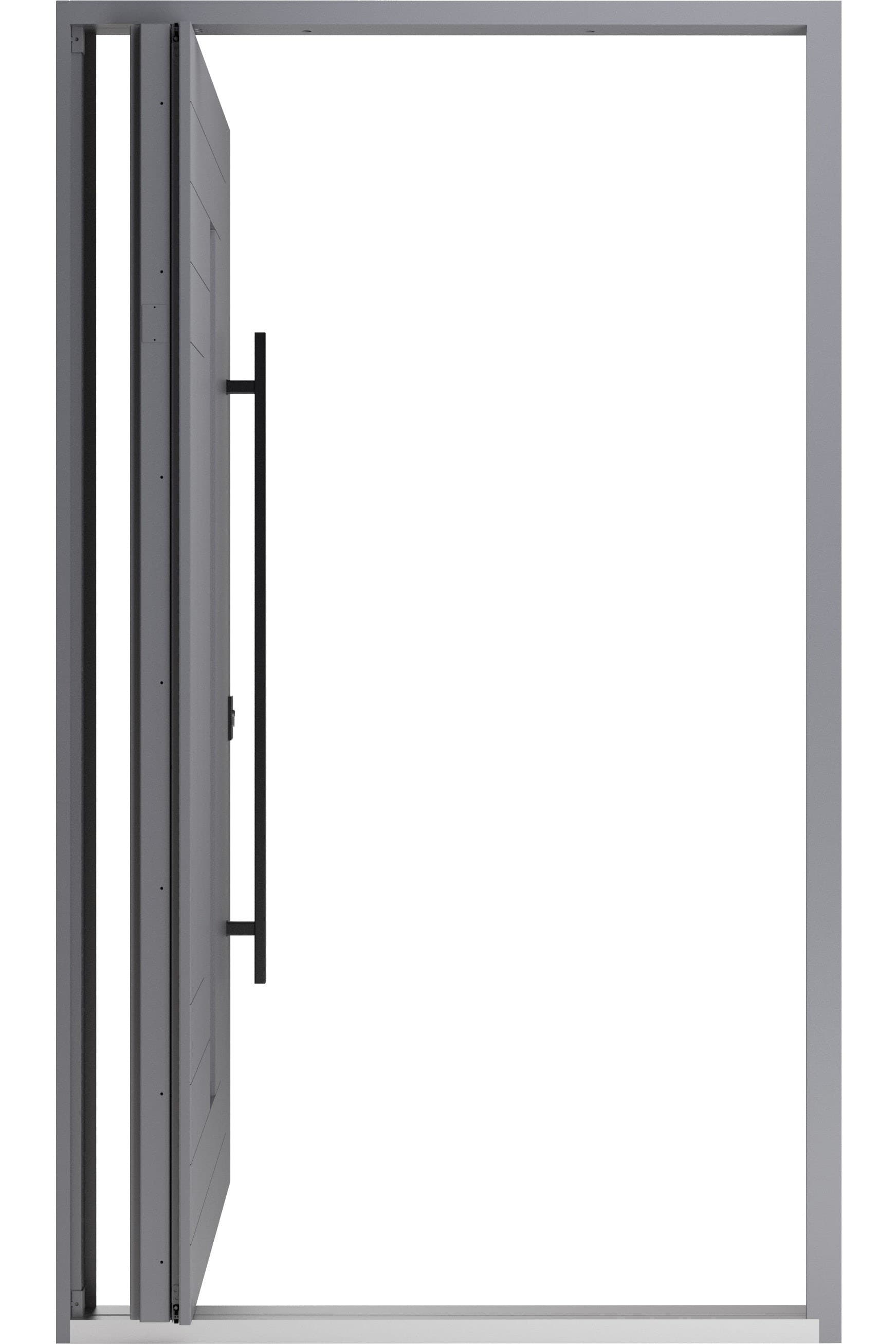 Single pivot metal-aluminum modern exterior door Axis 1130 - 3