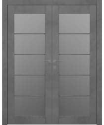 AVON 5 LITE VETRO DARK URBAN CLOSET BELLDINNI MODERN INTERIOR DOOR - 1