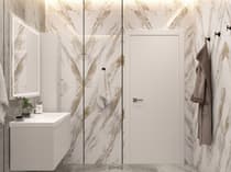 SMART PRO FLAT POLAR WHITE BYPASS BELLDINNI MODERN INTERIOR DOOR - 4