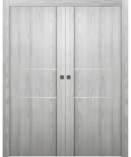 AVON 01 2H RIBEIRA ASH DOUBLE POCKET DOORS BELLDINNI MODERN INTERIOR DOOR - 1