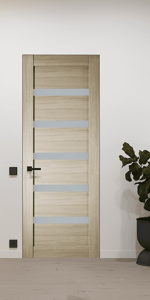 LEORA VETRO SHAMBOR DOUBLE INVISIBLE METAL FRAME BELLDINNI MODERN INTERIOR DOOR - 2